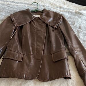MaxMara Brown Leather Jacket